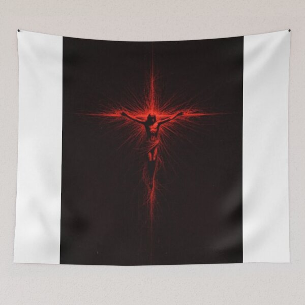 Item preview, Jesus Is the Light | Christian Gothic Art | Red Cross Illustration designed and sold by Jesus-istheway.