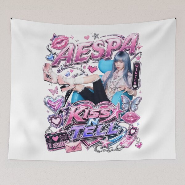 Item preview, Kim Minjeong aespa Kiss n Tell Angel Art | Merch Collection designed and sold by Valereekmerch.