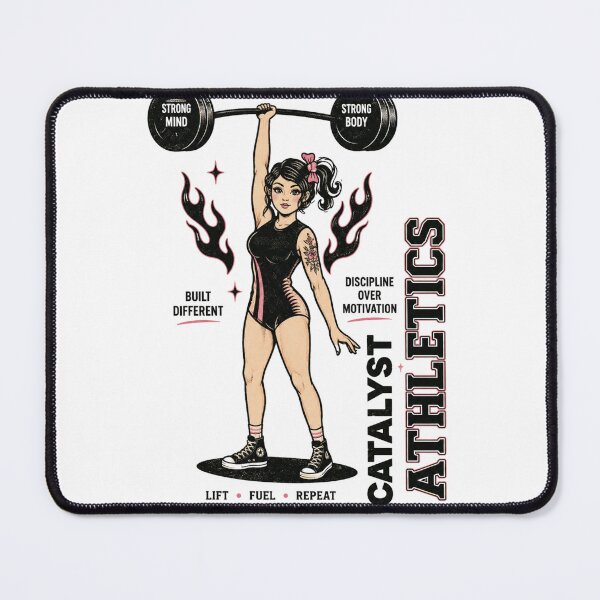 Item preview, Catalyst Athletics Vintage Strong Woman Weightlifting Gym Graphic designed and sold by Digistore1221.