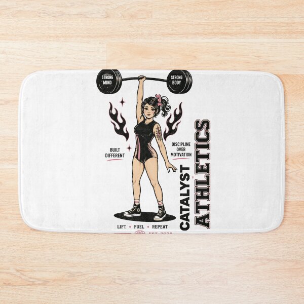 Item preview, Catalyst Athletics Vintage Strong Woman Weightlifting Gym Graphic designed and sold by Digistore1221.