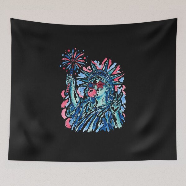 Item preview, Statue of Liberty Blowing Bubble Women Patriotic 4th of July designed and sold by FrankIsabel.