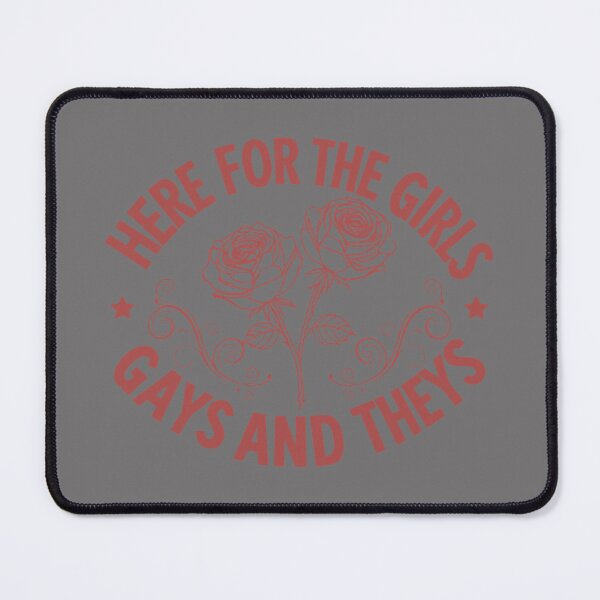 Item preview, Floral Retro Here for the Girls Gays and Theys Queer LGBT Comfort Colors designed and sold by KristineLi.