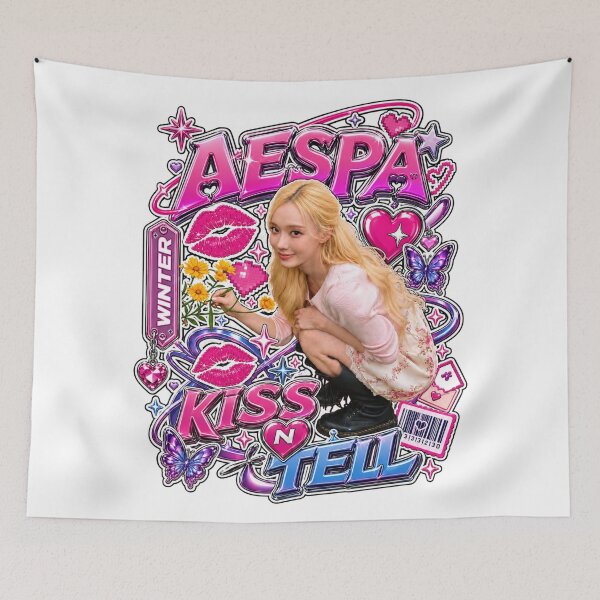 Item preview, Cute Winter aespa Kiss n Tell | Merch Collection designed and sold by Valereekmerch.