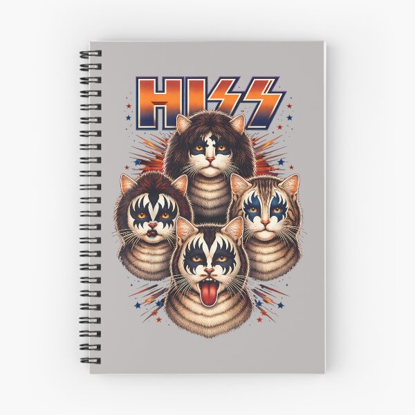 Item preview, Hiss Cats Kittens Rocking for Cat Lover Mom Dad Funny Music designed and sold by ArleneRowe.