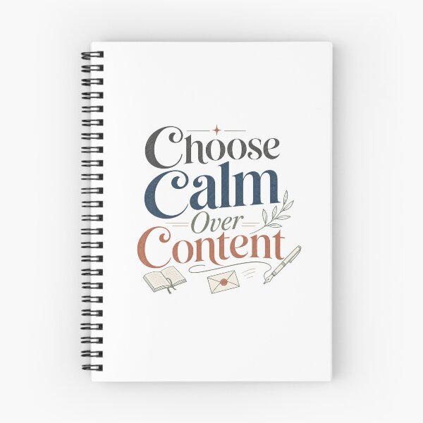 Item preview, Choose Calm Over Content - Digital Detox Quote designed and sold by GoverArt.