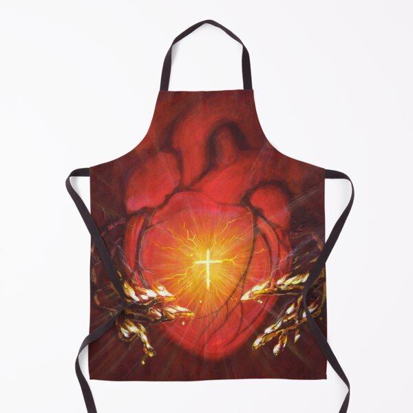Item preview, Sacred Heart of Jesus | Christian Cross Art | Faith & Salvation designed and sold by Jesus-istheway.