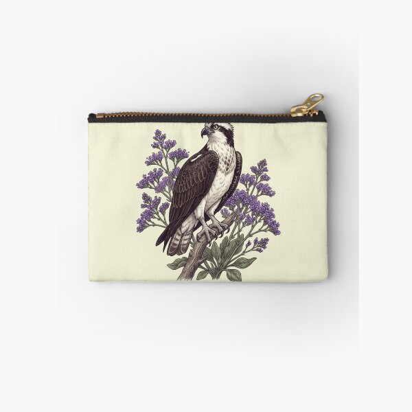 Item preview, Lavender Floral Osprey Coastal Wildlife Design designed and sold by BirdsnStuff.