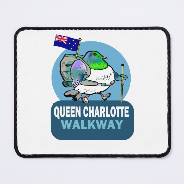 Item preview, Queen Charlotte Walkway Kereru Hiker Cartoon designed and sold by Al Benge.