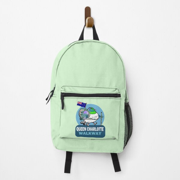 Item preview, Queen Charlotte Walkway Kereru Hiker Cartoon designed and sold by Al Benge - NZ & Australian Art.