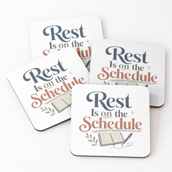 Item preview, Rest Is on the Schedule - Self Care Quote designed and sold by GoverArt.