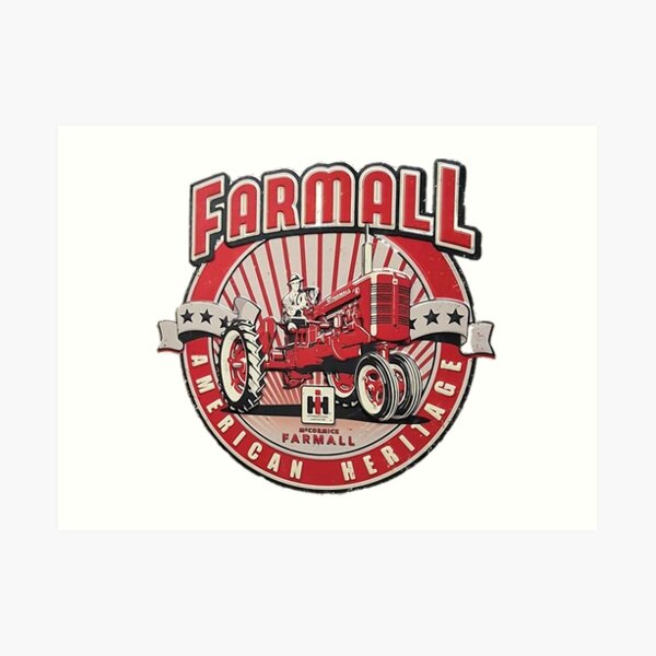 American Heritage FARMALL Tractors Vintage,Farmers Art Print