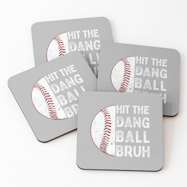 Item preview, Hit The Dang Ball Bruh Funny Baseball Mom Dad Sayings designed and sold by ArleneRowe.