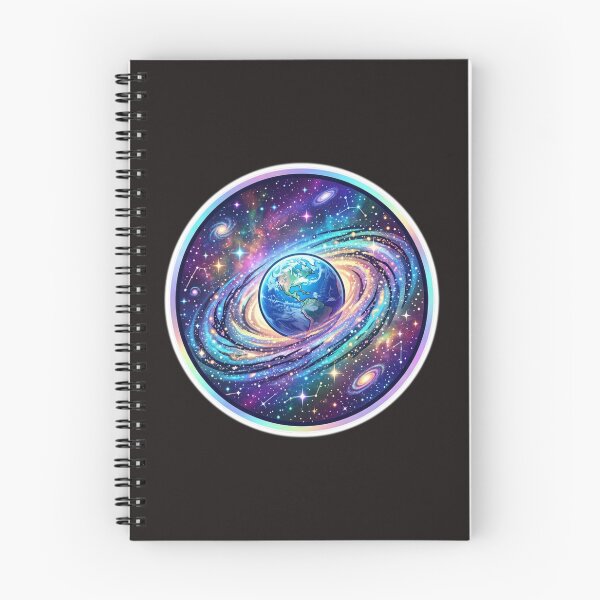 Item preview, Cosmic Galaxy Earth Holographic Aesthectic Space Sticker designed and sold by zenithdecalco.