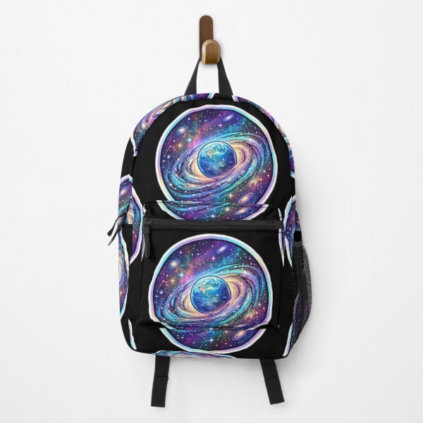 Item preview, Cosmic Galaxy Earth Holographic Aesthectic Space Sticker designed and sold by zenithdecalco.