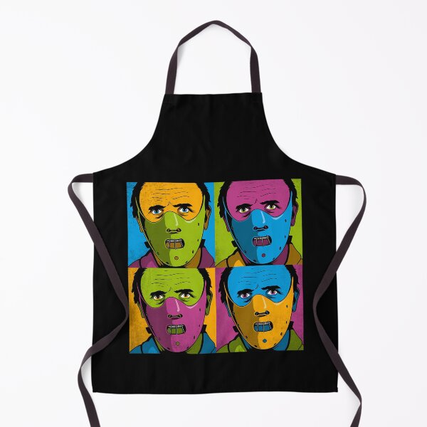 Item preview, Four Colorful Grungy Panels Man Wearing Muzzle Mask designed and sold by SmileyMagic.