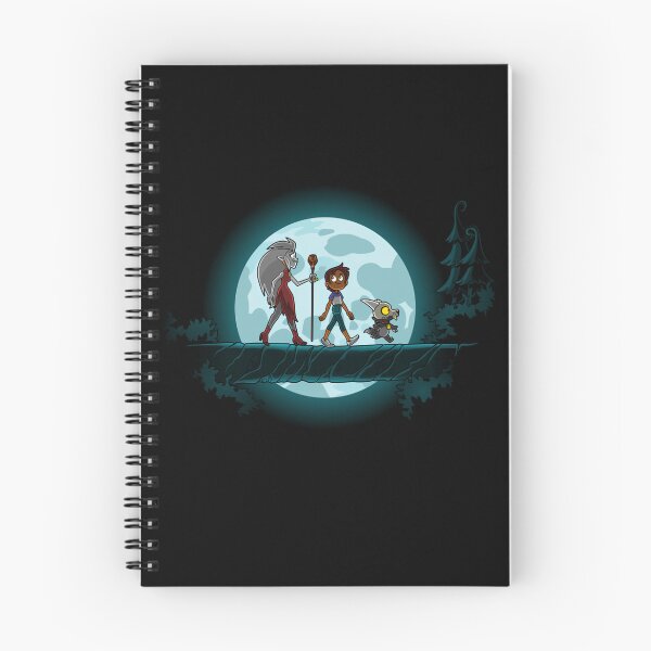 Item preview, Cartoon Friends Walking Across Log Under Big Full Moon designed and sold by SmileyMagic.
