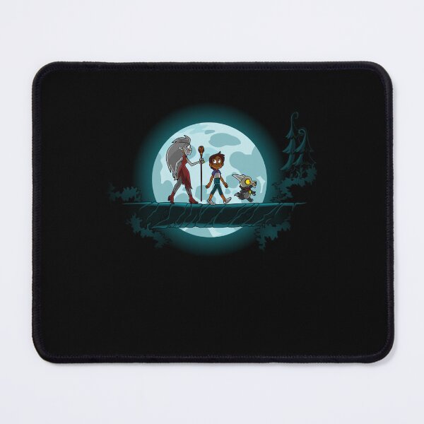 Item preview, Cartoon Friends Walking Across Log Under Big Full Moon designed and sold by SmileyMagic.