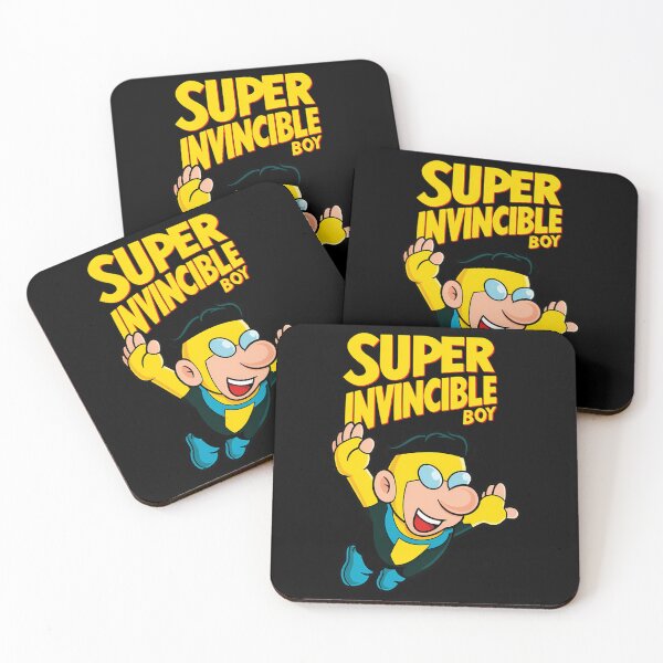 Item preview, Flying Yellow And Blue Hero Boy Cartoon Typography designed and sold by SmileyMagic.