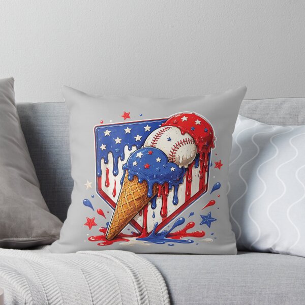 Item preview, Baseball Drip Ice Cream Patriot American Flag 4th of July designed and sold by mjohnson9.
