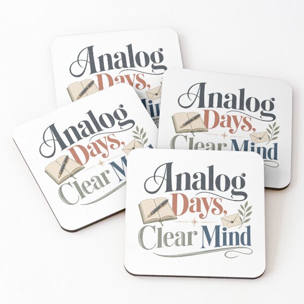 Item preview, Analog Days Clear Mind - Offline Living Quote designed and sold by GoverArt.