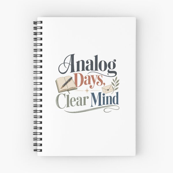 Item preview, Analog Days Clear Mind - Offline Living Quote designed and sold by GoverArt.
