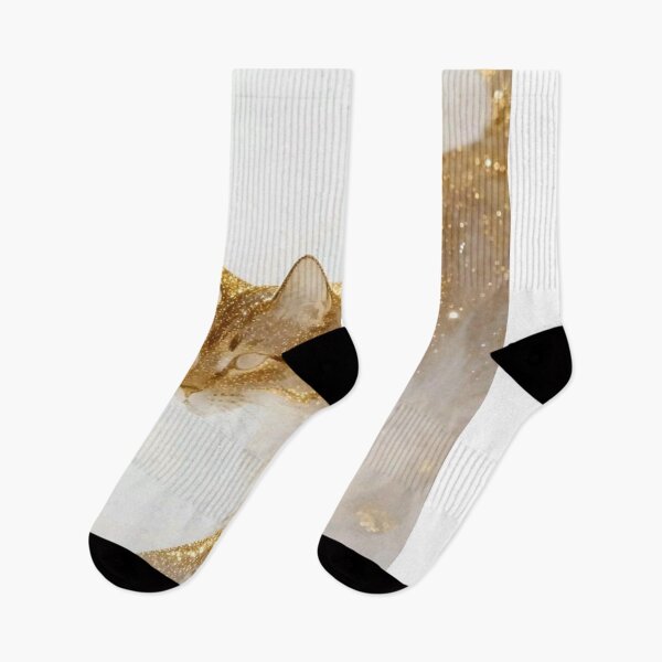 Item preview, Golden Glitter Cat | Elegant Sparkling Feline Fantasy Aesthetic designed and sold by Jesus-istheway.