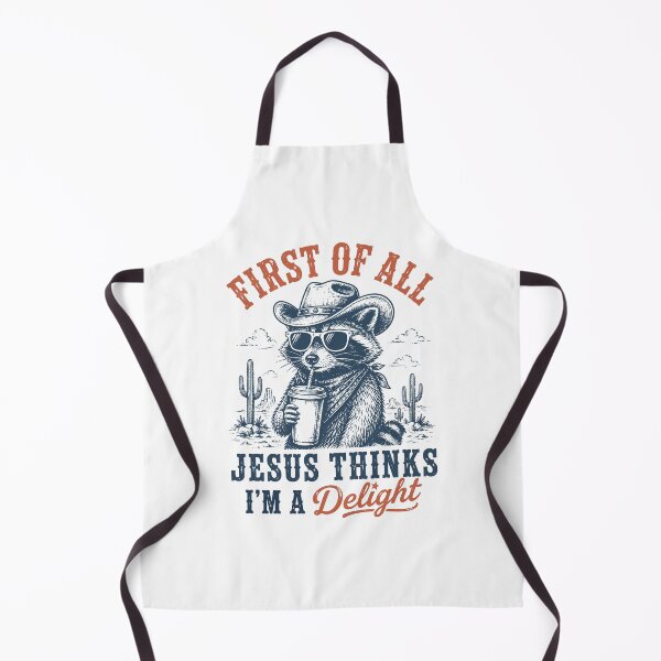 Item preview, First Of All Jesus Thinks I'm A Delight Christian Raccoon designed and sold by KarimSoCute.