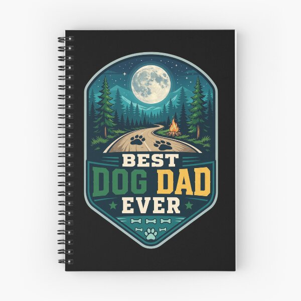 Item preview, Best Dog Dad Ever Mountain Sunset Badge designed and sold by GiaoCalonas.