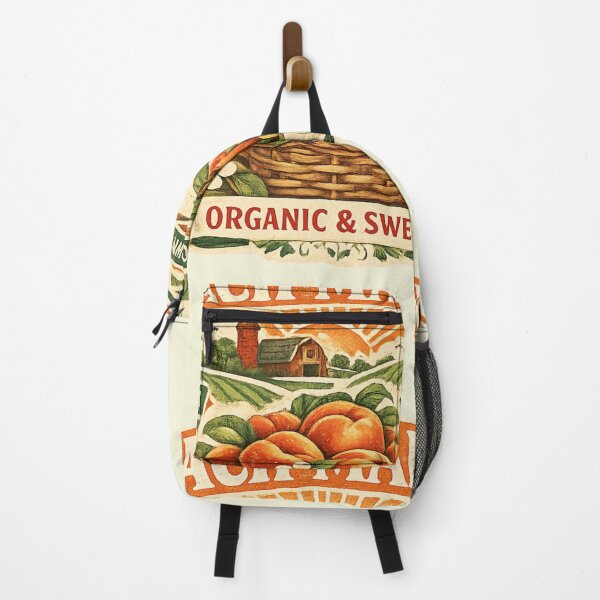 Item preview, Vintage Peach Market Farm Fresh Illustration designed and sold by NinaVibeStudio.