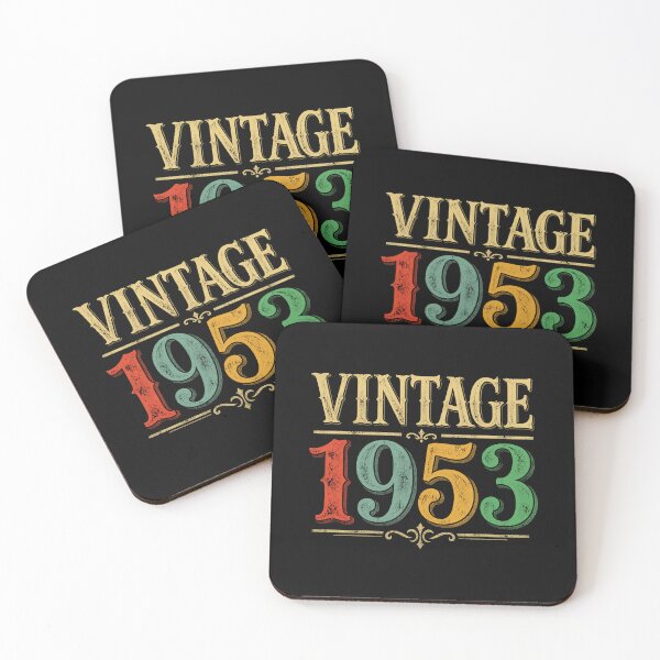 Item preview, Vintage 1953 Retro Birth Year Design for Classic Birthday Celebration designed and sold by msaloyach.