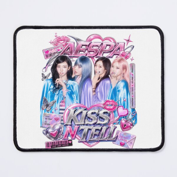 Item preview, aespa Kiss n Tell Next Level Liquid Chrome Design | Merch Collection designed and sold by Valereekmerch.