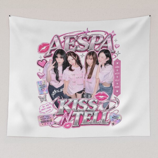 Item preview, aespa Synk Dive Kiss n Tell Hyperpop Universe Fanmade Art | Merch Collection designed and sold by Valereekmerch.