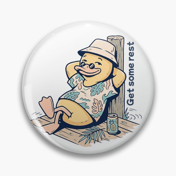 Item preview, Get Some Rest Chill Duck Funny Summer Vacation designed and sold by rich-moda.