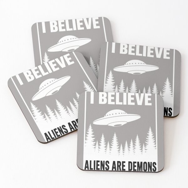 Item preview, I Believe Aliens Are Demons UFO Christian Bible Rapture Pullover Hoodie designed and sold by KathieFaugh.