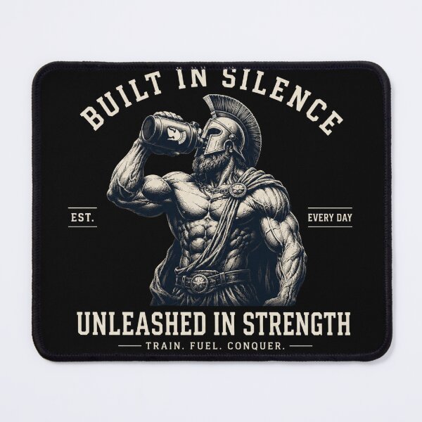 Item preview, Built In Silence Unleashed In Strength Spartan Vintage Gym Graphic designed and sold by Digistore1221.