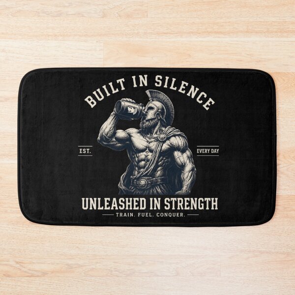 Item preview, Built In Silence Unleashed In Strength Spartan Vintage Gym Graphic designed and sold by Digistore1221.