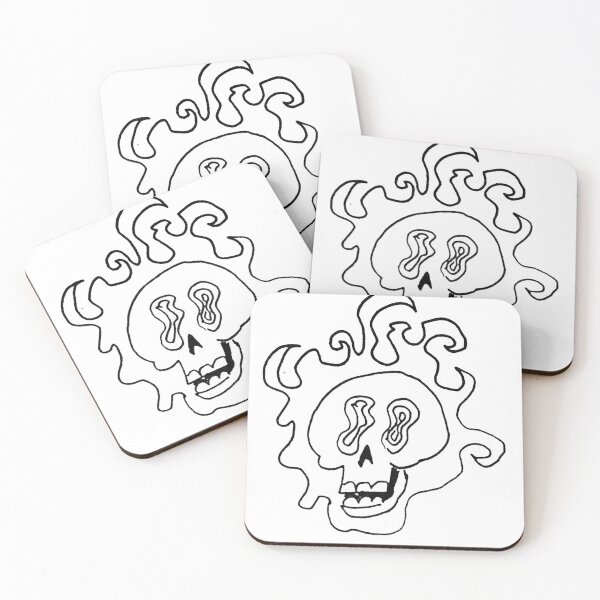 Item preview, Flaming Skull designed and sold by Gr33zy Art.