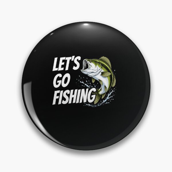 Item preview, Let's Go Fishing Bass Angler Outdoor Adventure Graphic Design designed and sold by msaloyach.