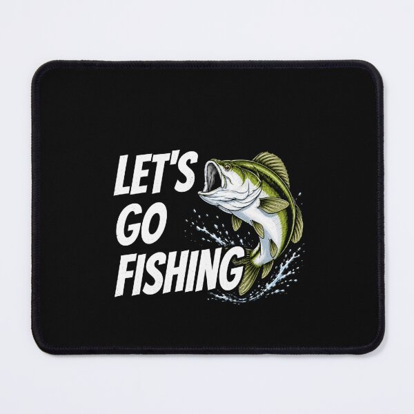 Item preview, Let's Go Fishing Bass Angler Outdoor Adventure Graphic Design designed and sold by msaloyach.