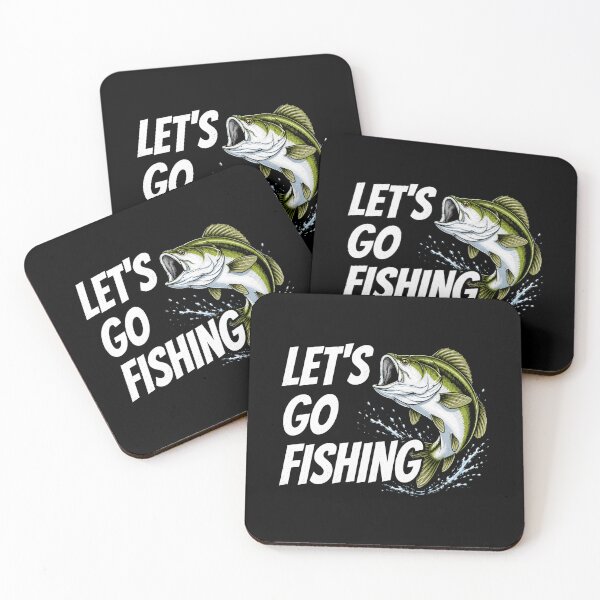 Item preview, Let's Go Fishing Bass Angler Outdoor Adventure Graphic Design designed and sold by msaloyach.