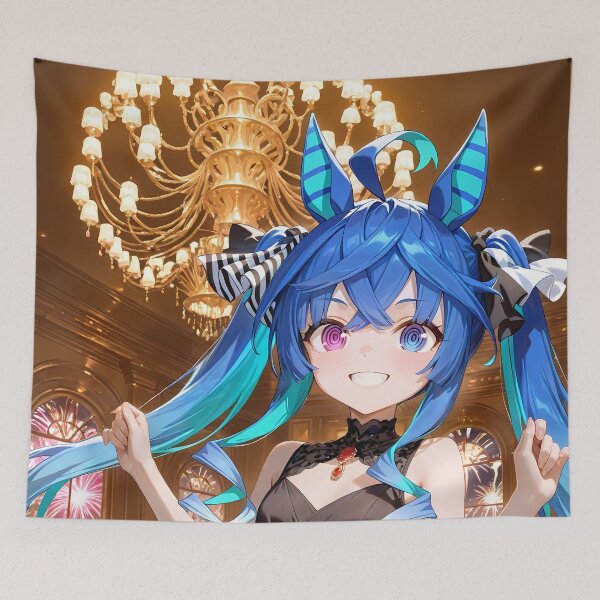 Item preview, Twin Turbo Uma Musume Black Dress Fireworks Ballroom Glamour designed and sold by riadjamai.