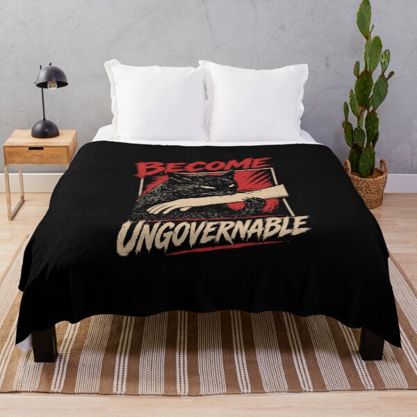 Item preview, Become Ungovernable Rebel Cat Anarchy Independence designed and sold by HumansStuck12.