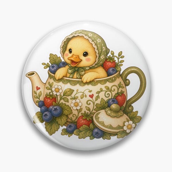 Item preview, Duckling In A Berry Teapot designed and sold by The-Art-of-D.