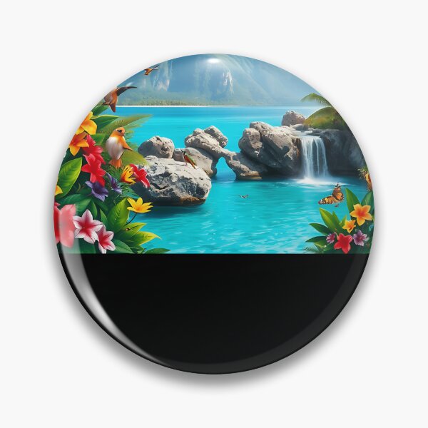 Artikelvorschau, Atemberaubendes Wandgemälde, das eine Paradiesszene darstellt entworfen und verkauft von SimooArtist.