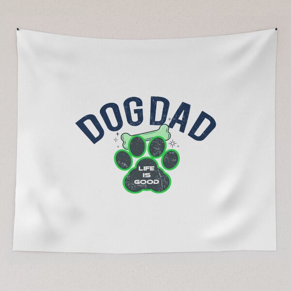Item preview, Dog Dad Life Is Good Paw Print designed and sold by GiaoCalonas.