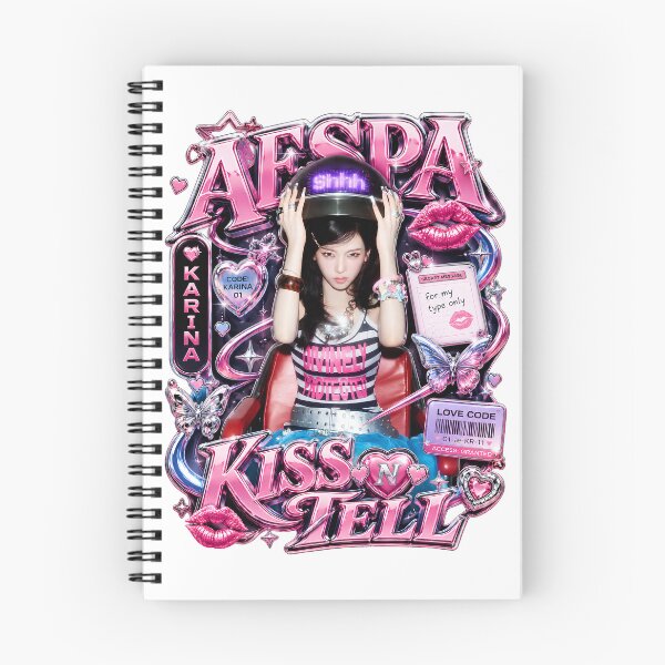 Item preview, Karina aespa Kiss n Tell  Visual Fan Art | Merch Collection designed and sold by Valereekmerch.