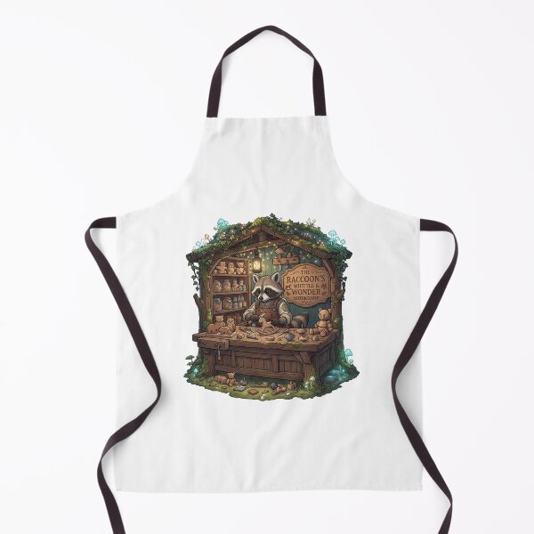 Item preview, The Raccoon's Whittle & Wonder Workshop | Woodland Woodcarver | Cozy Toy Maker | Fantasy Raccoon Sticker designed and sold by MrDev.