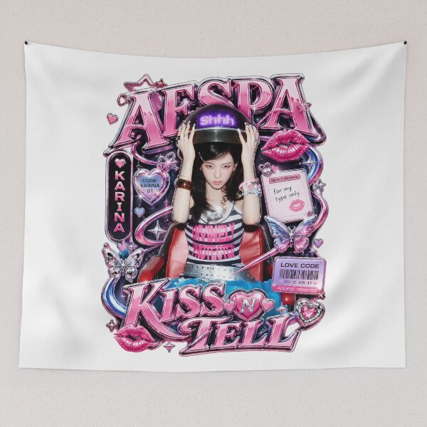 Item preview, Karina aespa Kiss n Tell  Visual Fan Art | Merch Collection designed and sold by Valereekmerch.