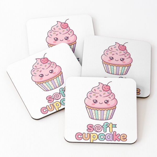 Item preview, Kawaii Soft Cupcake Clipart PNG | Cute Pink Frosting Dessert Illustration | Pastel Digital designed and sold by morning sun.