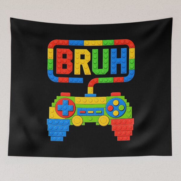 Item preview, Building Blocks Bruh Boys Kids Brick Builder Gamer designed and sold by KarimSoCute.